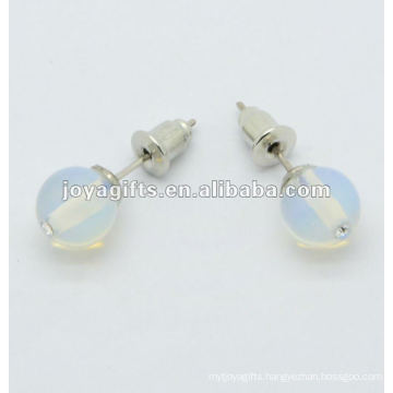 6MM MoonStone Gemstone studded earring